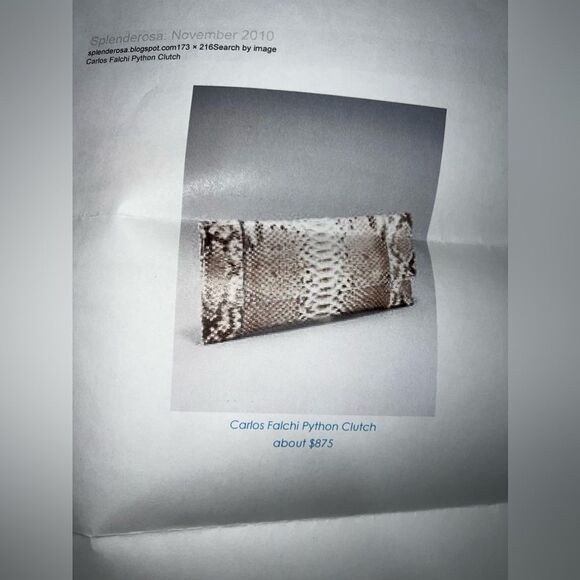 BAG- Python Clutch / Shoulder Bag - Picture 9 of 9